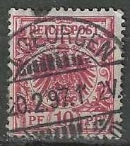 Duitsland 1889-1900 - Yvert 47 - Reichspost 10 Pf.  (ST), Verzenden, 1990 tot heden, Gestempeld