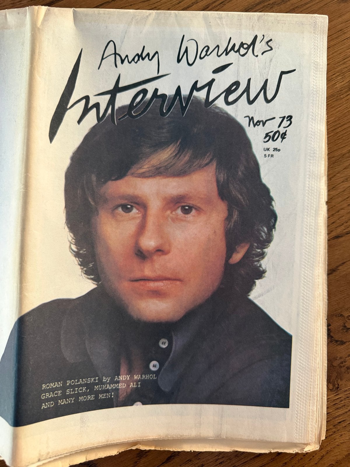 Andy Warhol's Interview Magazine Nov 1973 - Roman Polanski, Ophalen of Verzenden, Gelezen, Overige typen