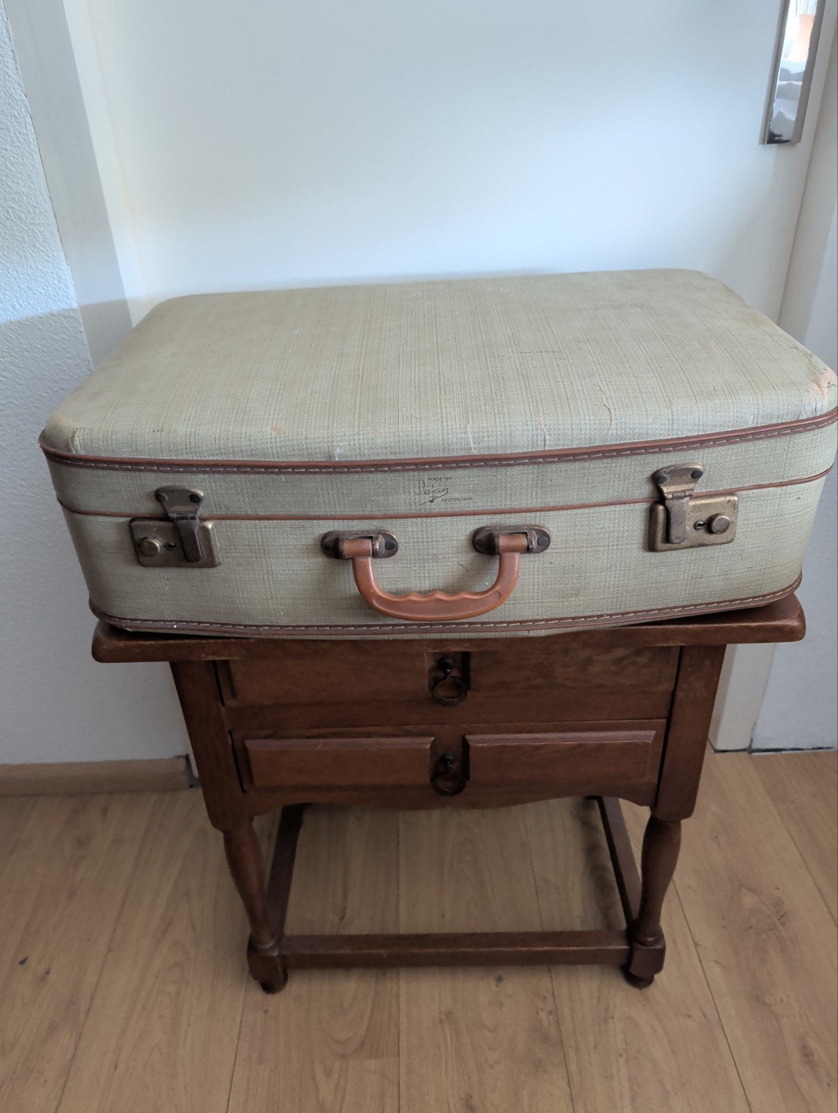 Vintage Koffer Lejan Amsterdam - 60x43x20 cm, Ophalen of Verzenden