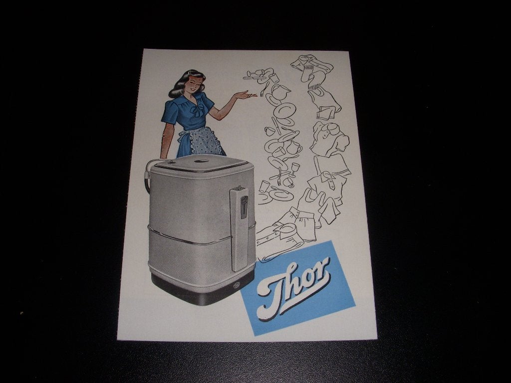 Mooie folder Thor wasmachines, centrifuges, vaatwasmachines, Folder, Ophalen of Verzenden, Zo goed als nieuw, Thor witgoed