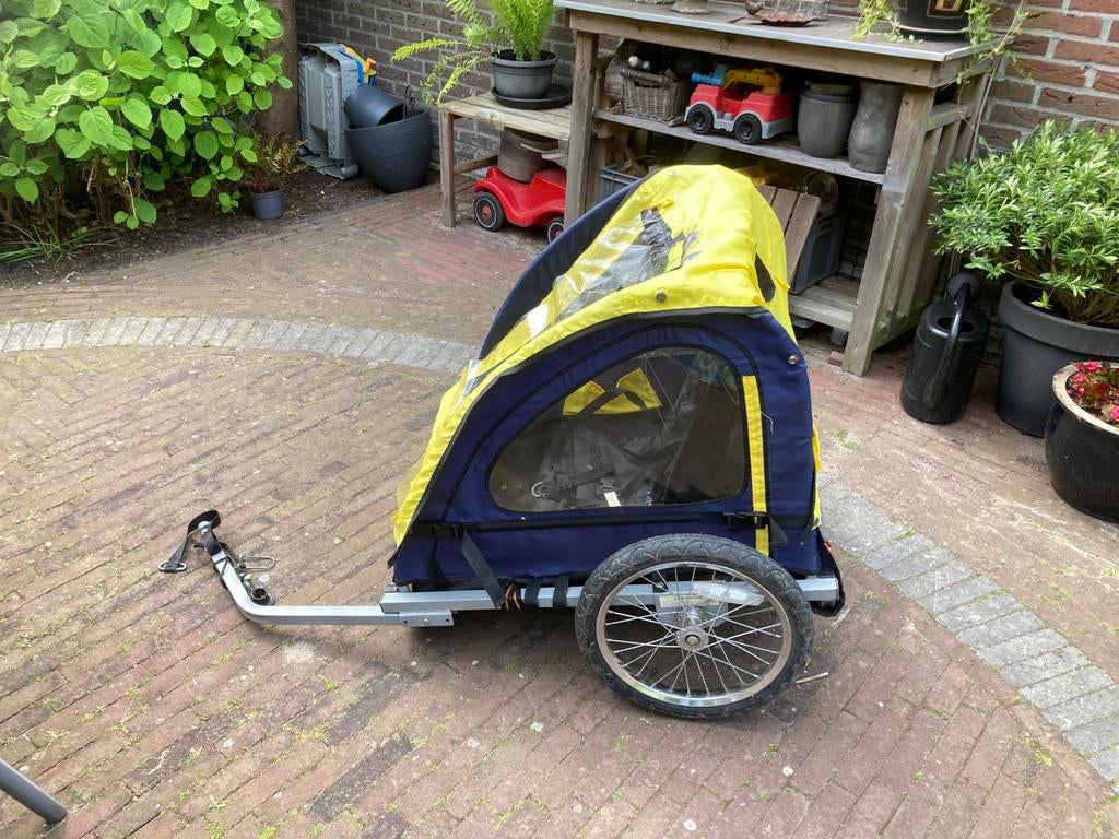 Kinderfietskar, Fietsen en Brommers, Fietsaccessoires | Aanhangers en Karren, Ophalen, Gebruikt, Aanhangfiets
