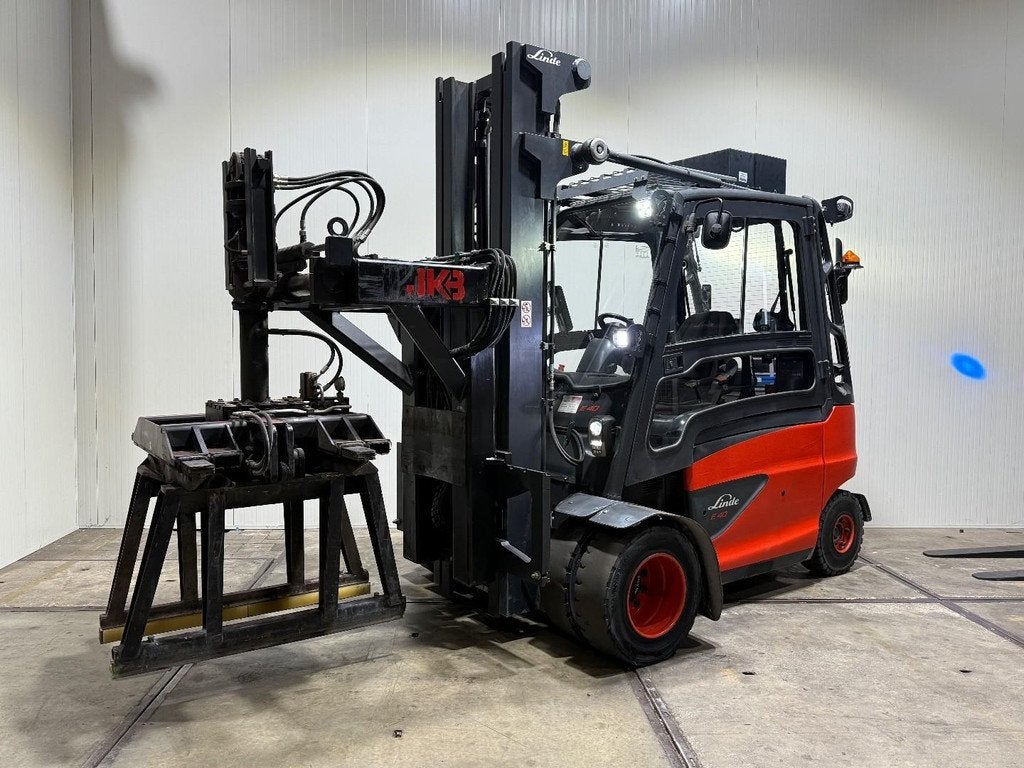 Linde E40-600 Triplex 6M Freelift 6600uur Stenenklem Freelif, Zakelijke goederen, Machines en Bouw | Heftrucks en Intern transport