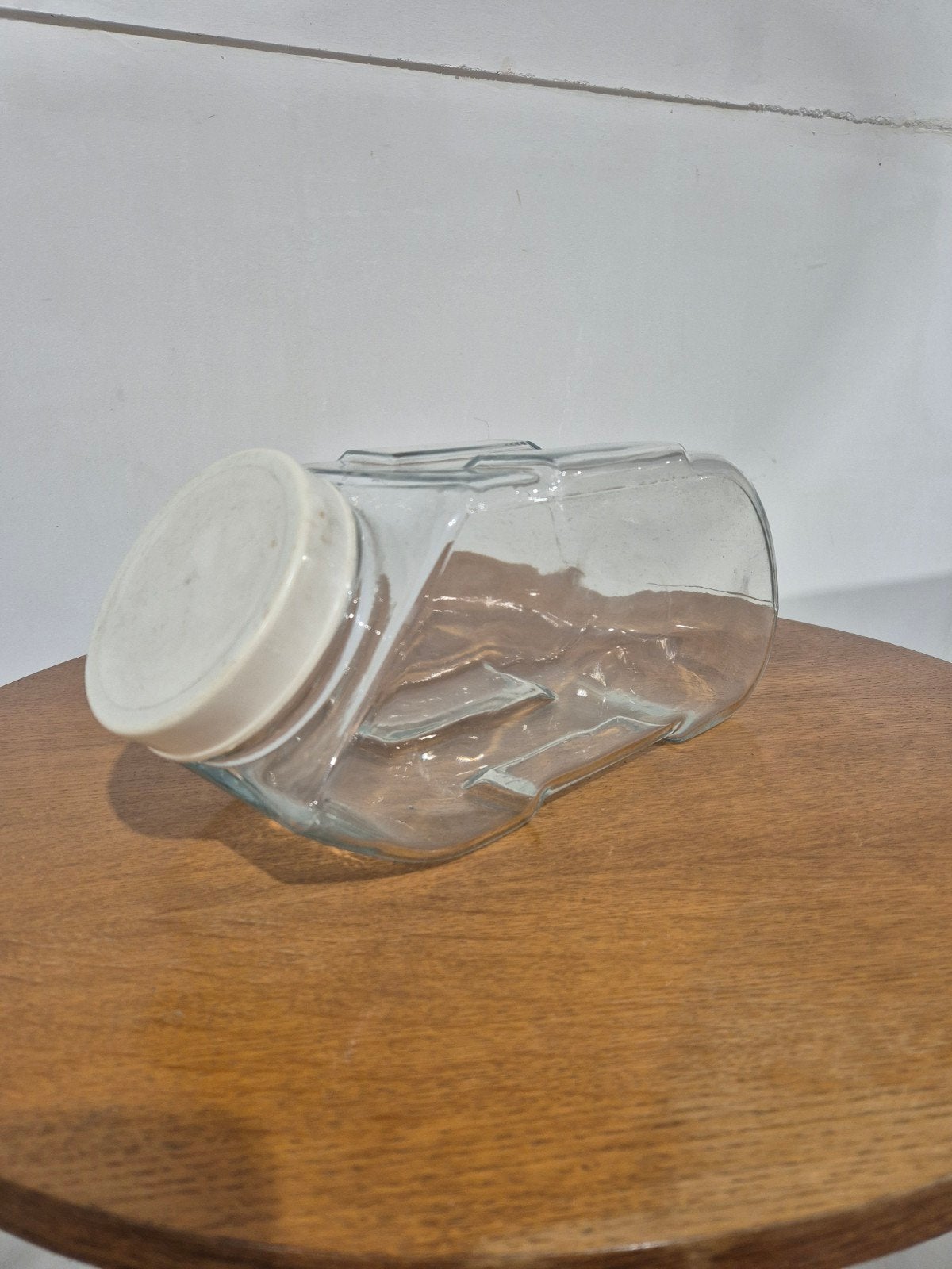 Oude glazen snoeppot., Ophalen of Verzenden