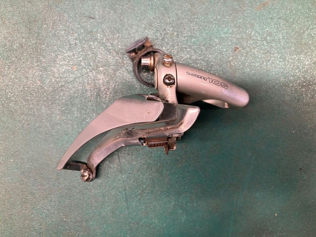 Shimano 105 FD-1055 voorderailleur, Shimano 105, Staal, Ophalen of Verzenden, Derailleur of Ketting