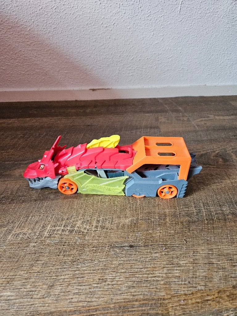 Hot Wheels City - Dragon Launch Transporter, Ophalen, Zo goed als nieuw, Jongen of Meisje