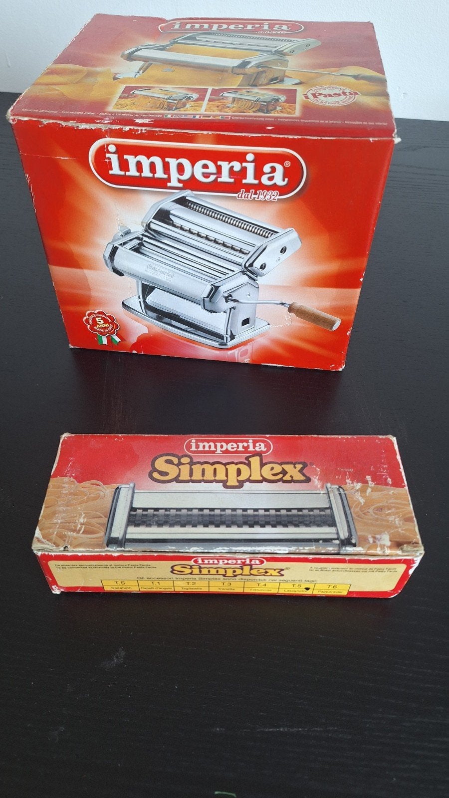 Imperia Simplex Pastamachine - Maak zelf verse pasta!, Ophalen, Gebruikt, Zilver, Metaal