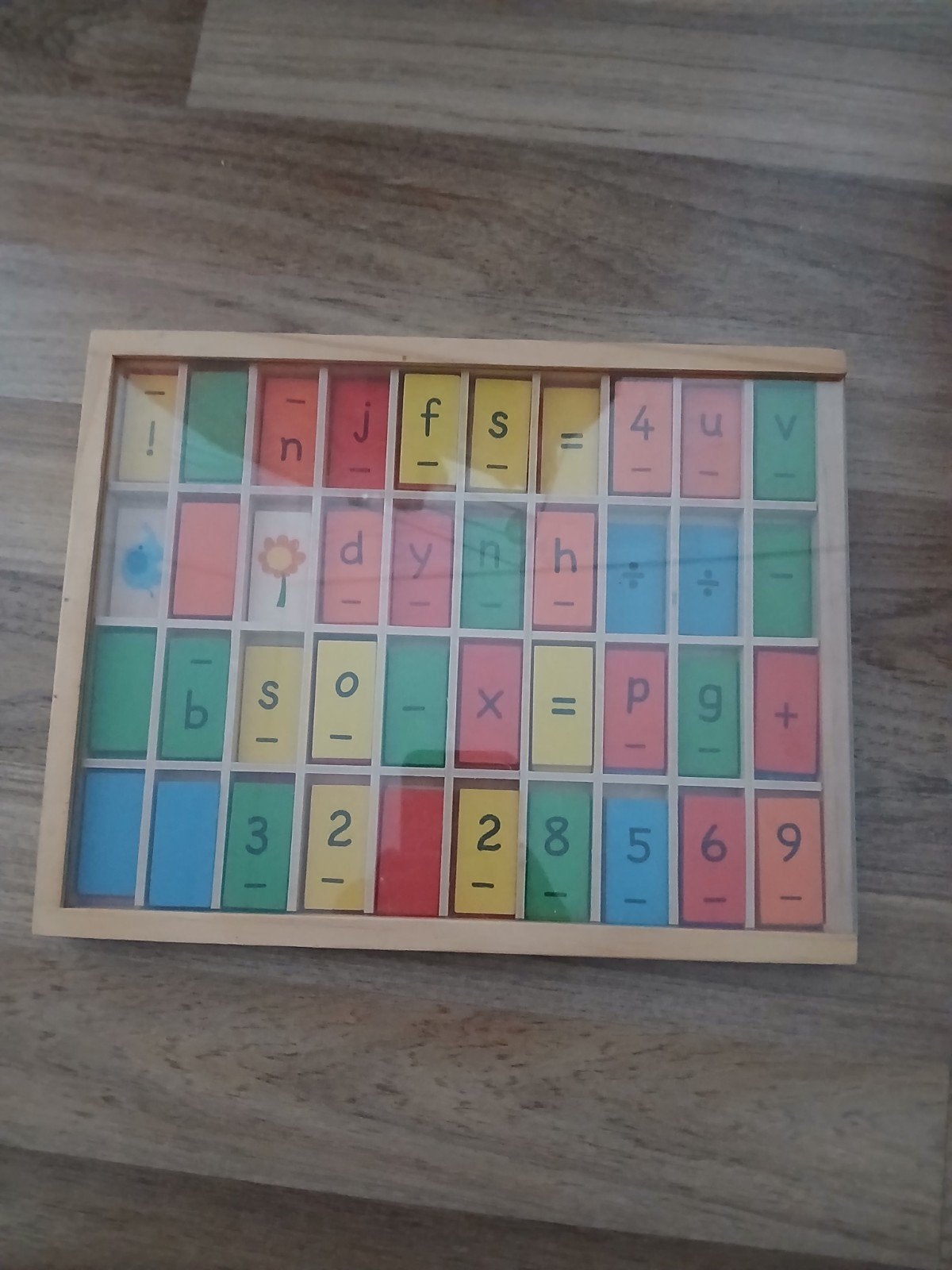 Houten letter- en cijferblokjes voor educatief spel, Kinderen en Baby's, Ophalen of Verzenden, Gebruikt, Taal en Lezen
