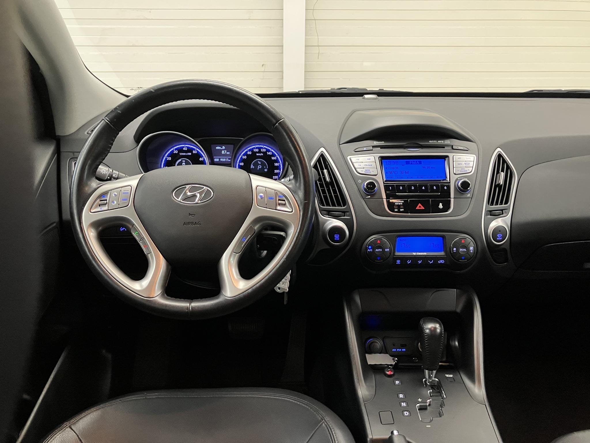 Hyundai ix35 2.0i Style / Half Lederen Bekleding / Trekhaak, Gebruikt, 4 cilinders, Automatische klimaatregeling, Blauw