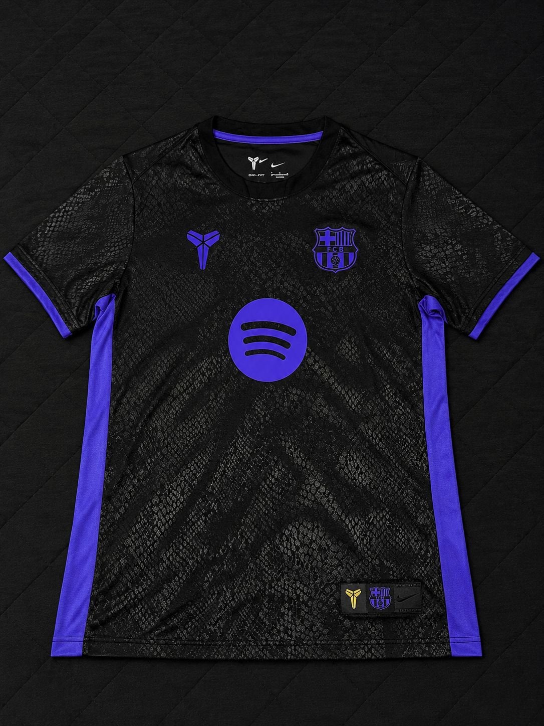 FC Barcelona x Spotify x Kobe Bryant Voetbalshirt Maat M, Ophalen of Verzenden, Zo goed als nieuw, Maat 48/50 (M), Zwart