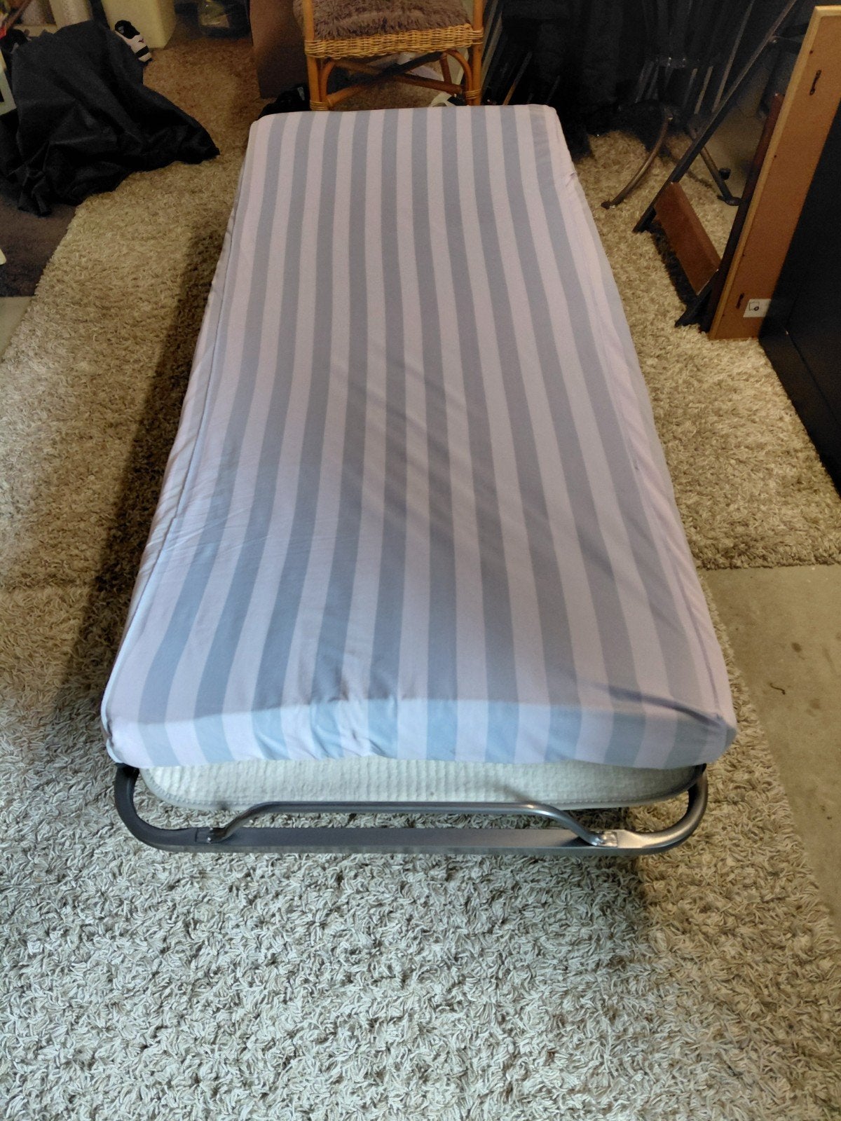 Opklapbed, Ophalen, Eenpersoons, Blauw, 190 cm of minder