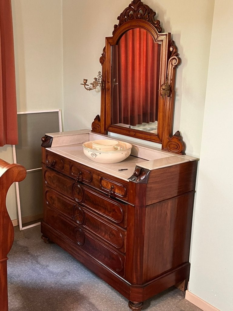 Antieke Mahonie Slaapkamer Set - Empire Stijl, Ophalen