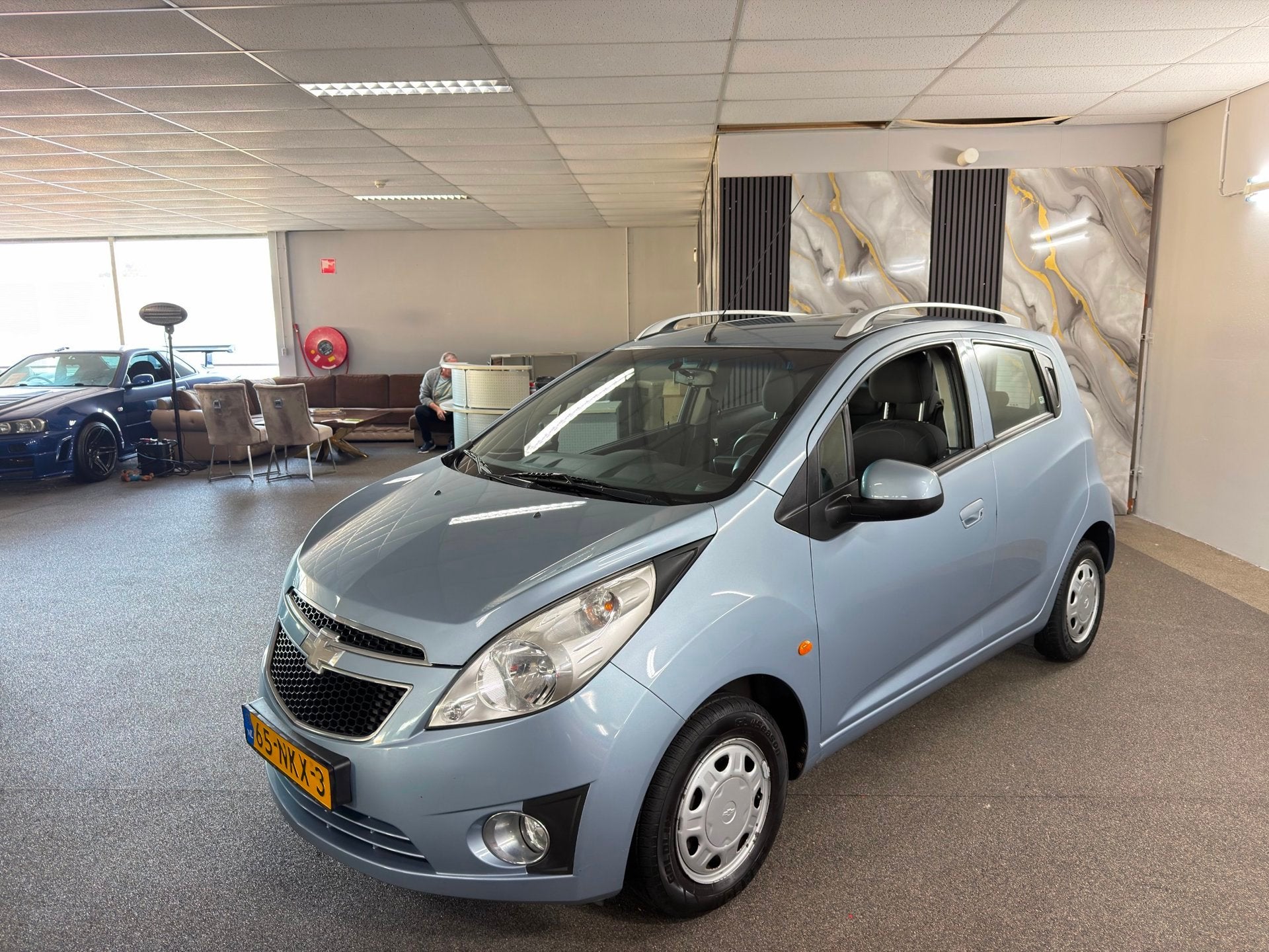 Chevrolet Spark 1.0 16V LT 2e Eigenaar,Airco,E-Ramen,N.A.P,W, Voorwielaandrijving, Stof, Gebruikt, Zwart