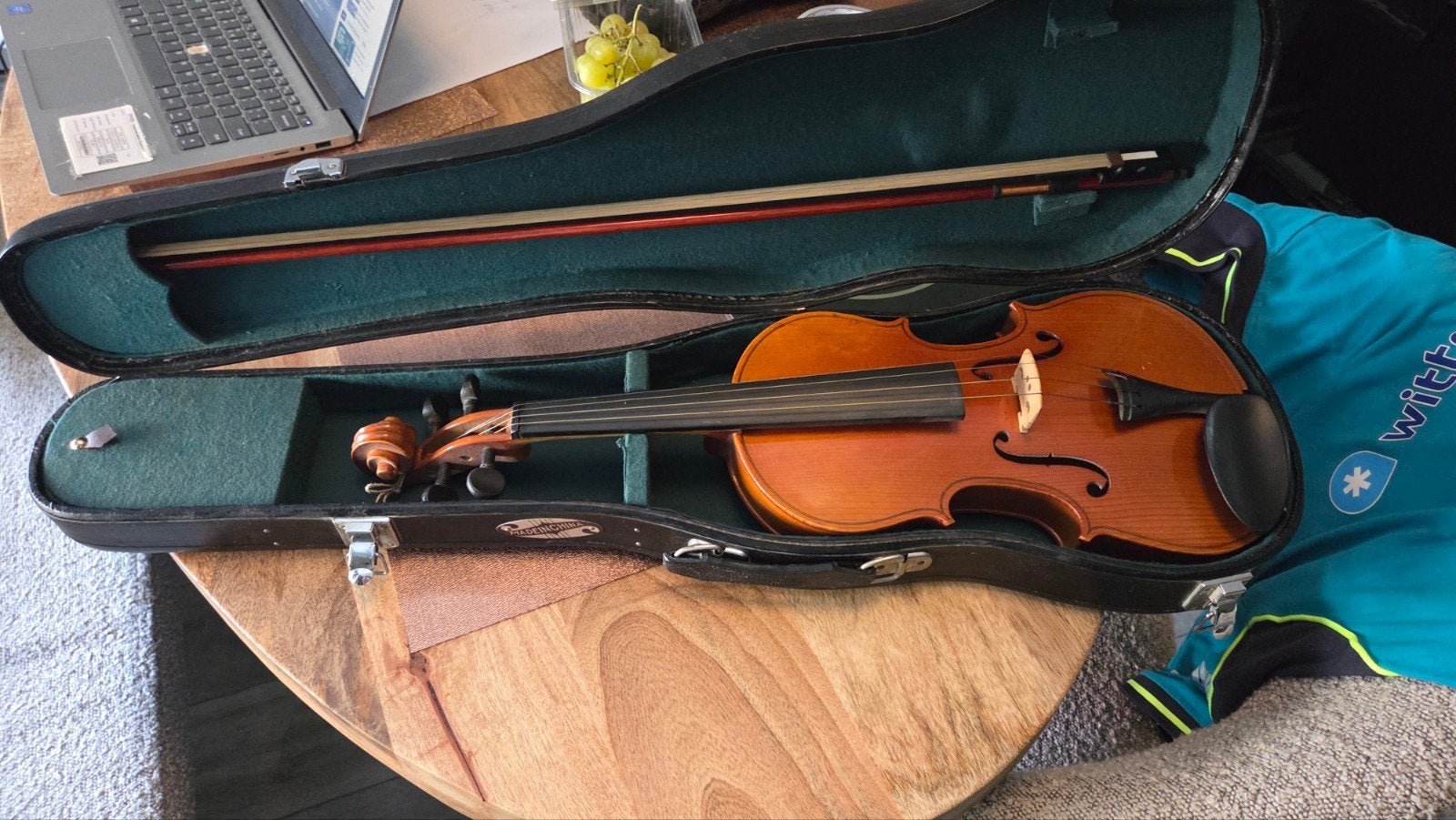 Mooie Viool met Koffer - Zo goed als nieuw, Muziek en Instrumenten, Strijkinstrumenten | Violen en Altviolen, Ophalen, Overige formaten