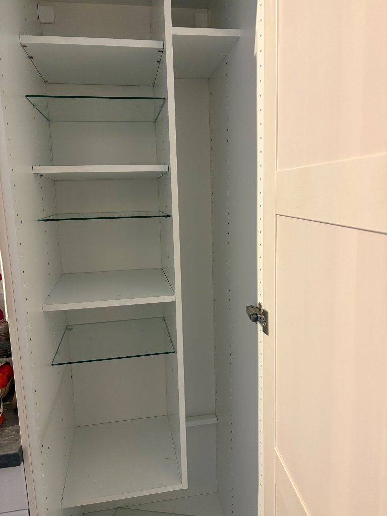 Ikea Sektion planken en glazen leggers voor kast, Ophalen of Verzenden, Zo goed als nieuw