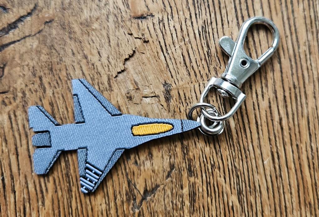 Vliegtuig sleutelhanger - F-16 straaljager militair museum, Ophalen of Verzenden