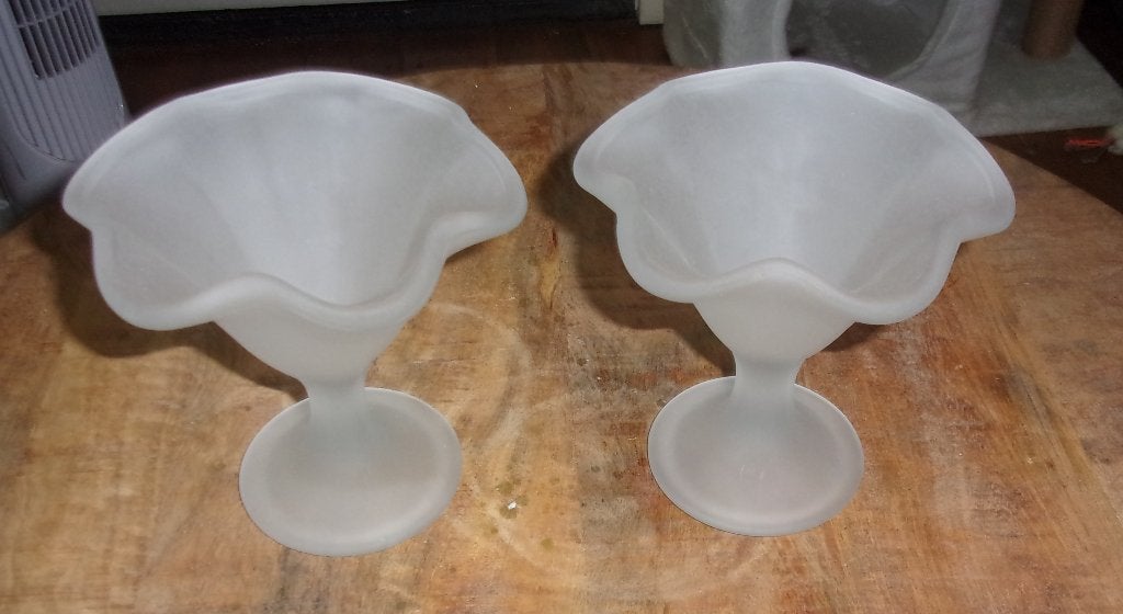 2 Matglazen ijscoupes, Ophalen, Overige typen, Overige stijlen, Glas