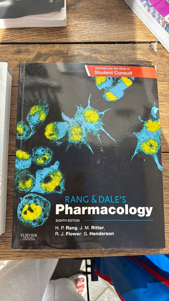 Pharmacology 8th edition Rang & Dale, Ophalen of Verzenden, Zo goed als nieuw