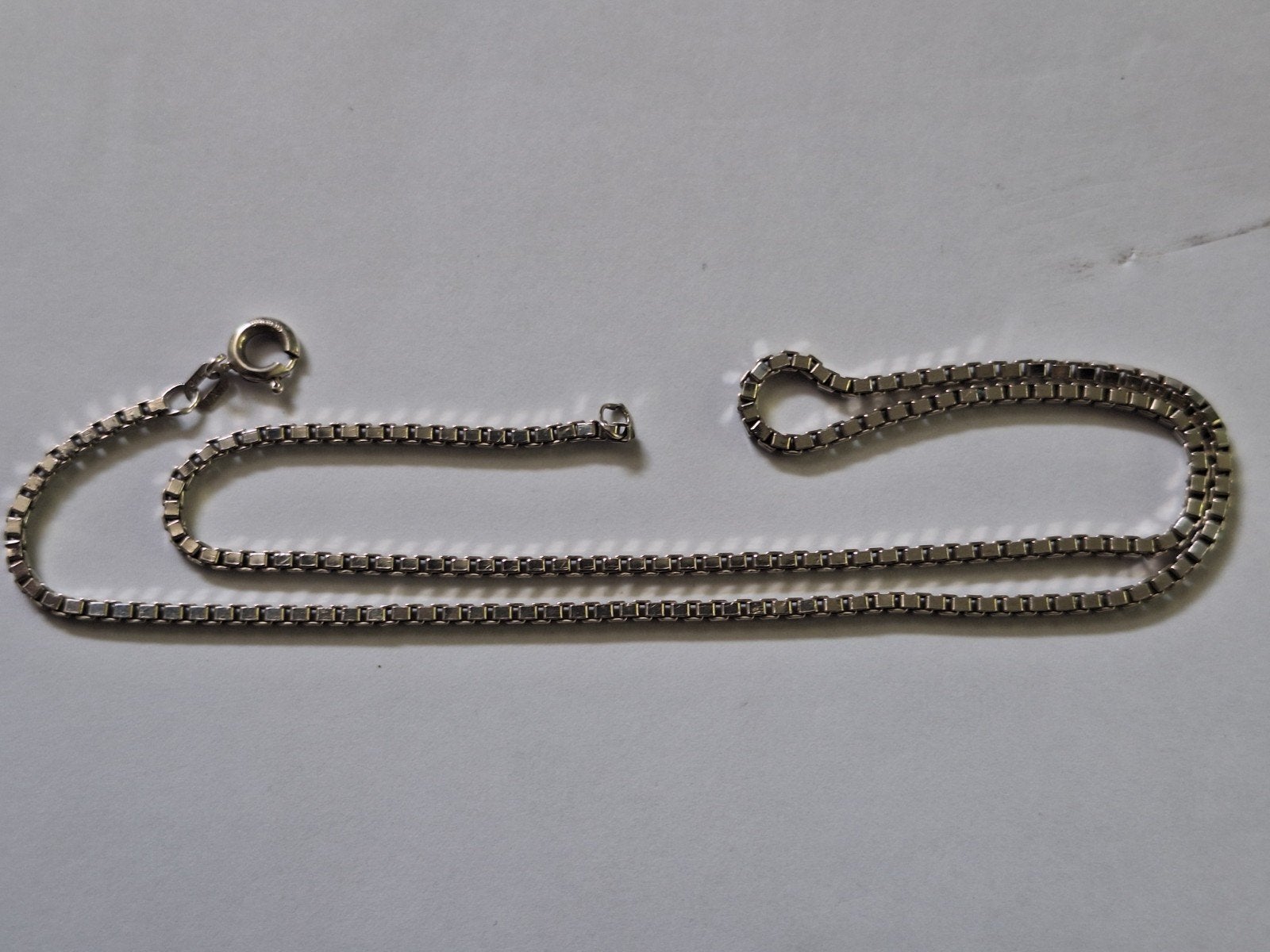 zilveren ketting,925 sterling., Ophalen of Verzenden, Zo goed als nieuw, Wit, Zilver