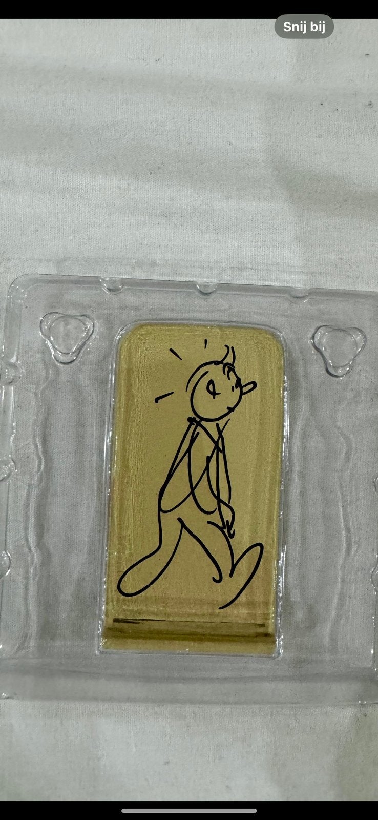 Kuifje figuurtje tin. Nieuw in de blister, Verzamelen, Ophalen of Verzenden, Kuifje, Zo goed als nieuw, Beeldje of Figuurtje