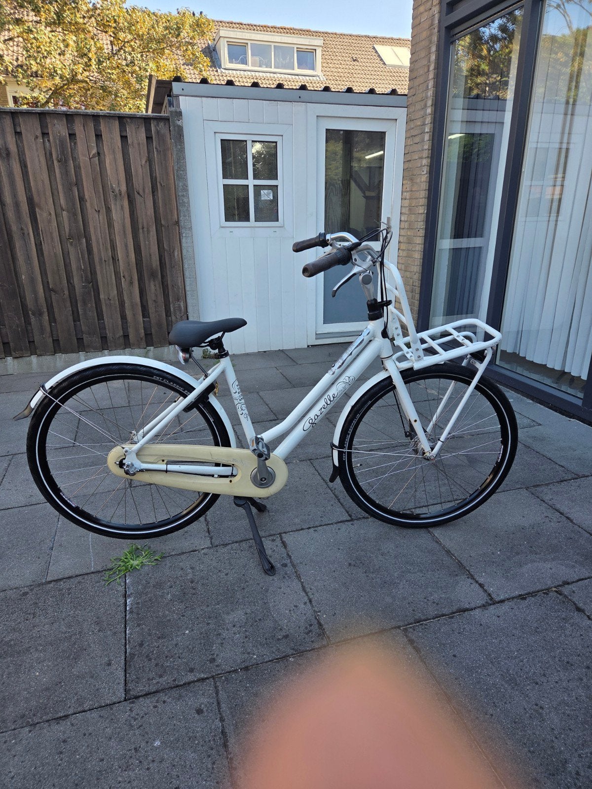 Gazelle Transportfiets Dames - Wit, Terugtraprem, Versnellingen, Ophalen of Verzenden, Gazelle