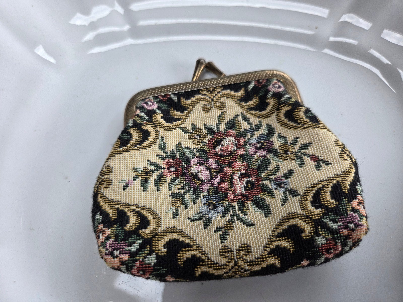 vintage gobelin knipbeursje, Verzenden