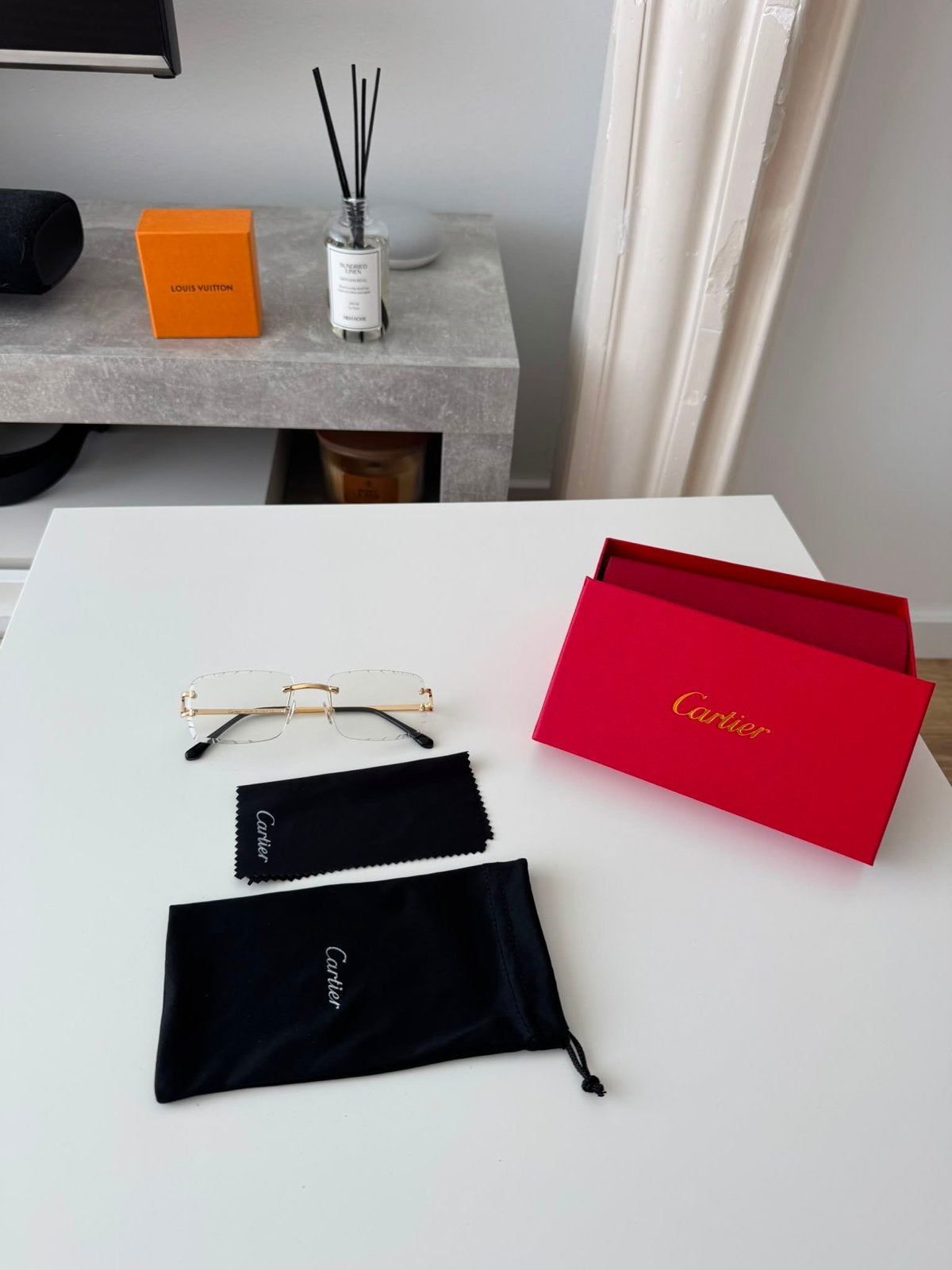 Cartier bril - Transparant, Overige merken, Overige kleuren, Verzenden, Zo goed als nieuw