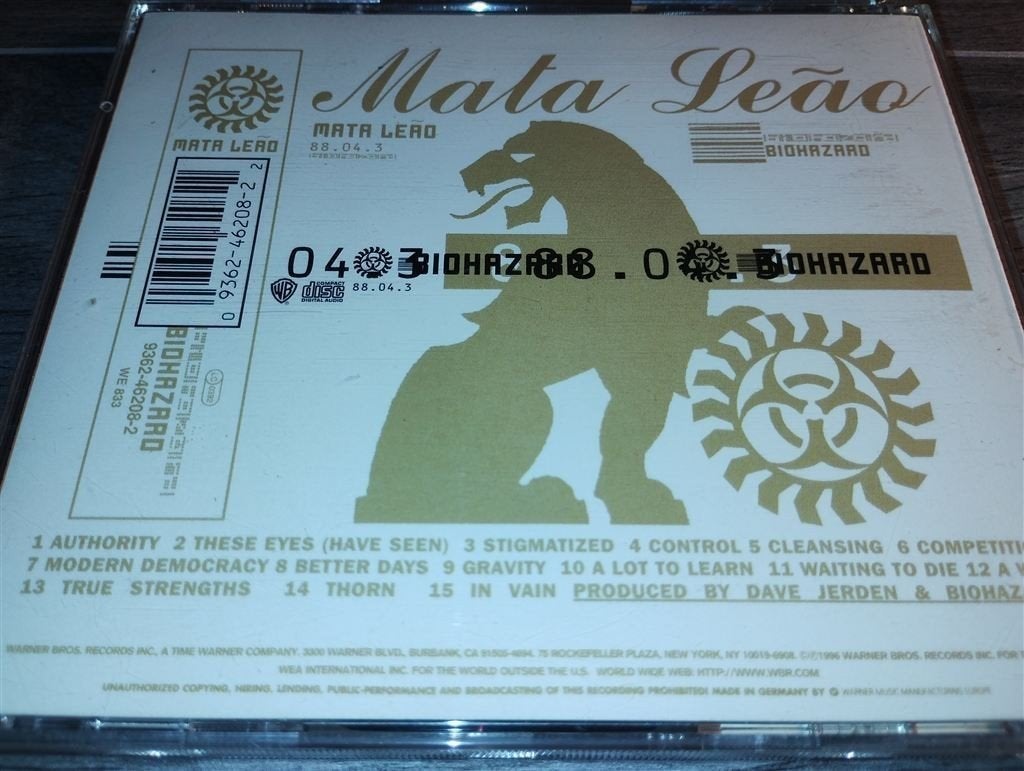 Biohazard - Mata Leoa, Cd's en Dvd's, Ophalen of Verzenden, Zo goed als nieuw