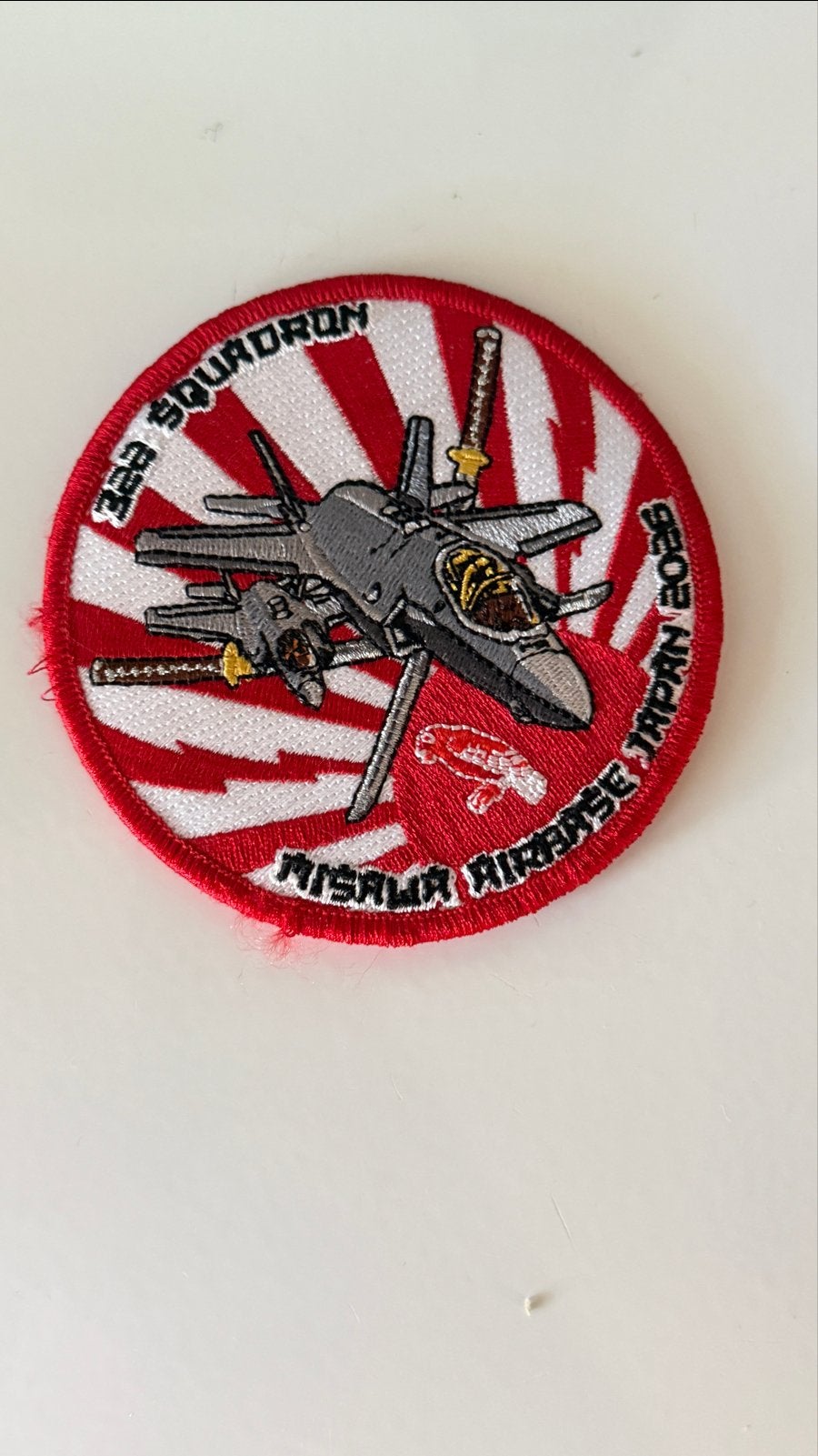 322SQN Patch 35th Fighter Squadron Misawa Airbase Japan F-35, Ophalen of Verzenden, Luchtmacht