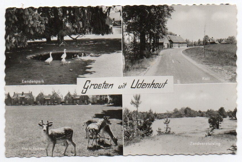 Groeten uit Udenhout 1962, Verzamelen, Ansichtkaarten | Nederland, Ophalen, 1960 tot 1980, Gelopen, Noord-Brabant