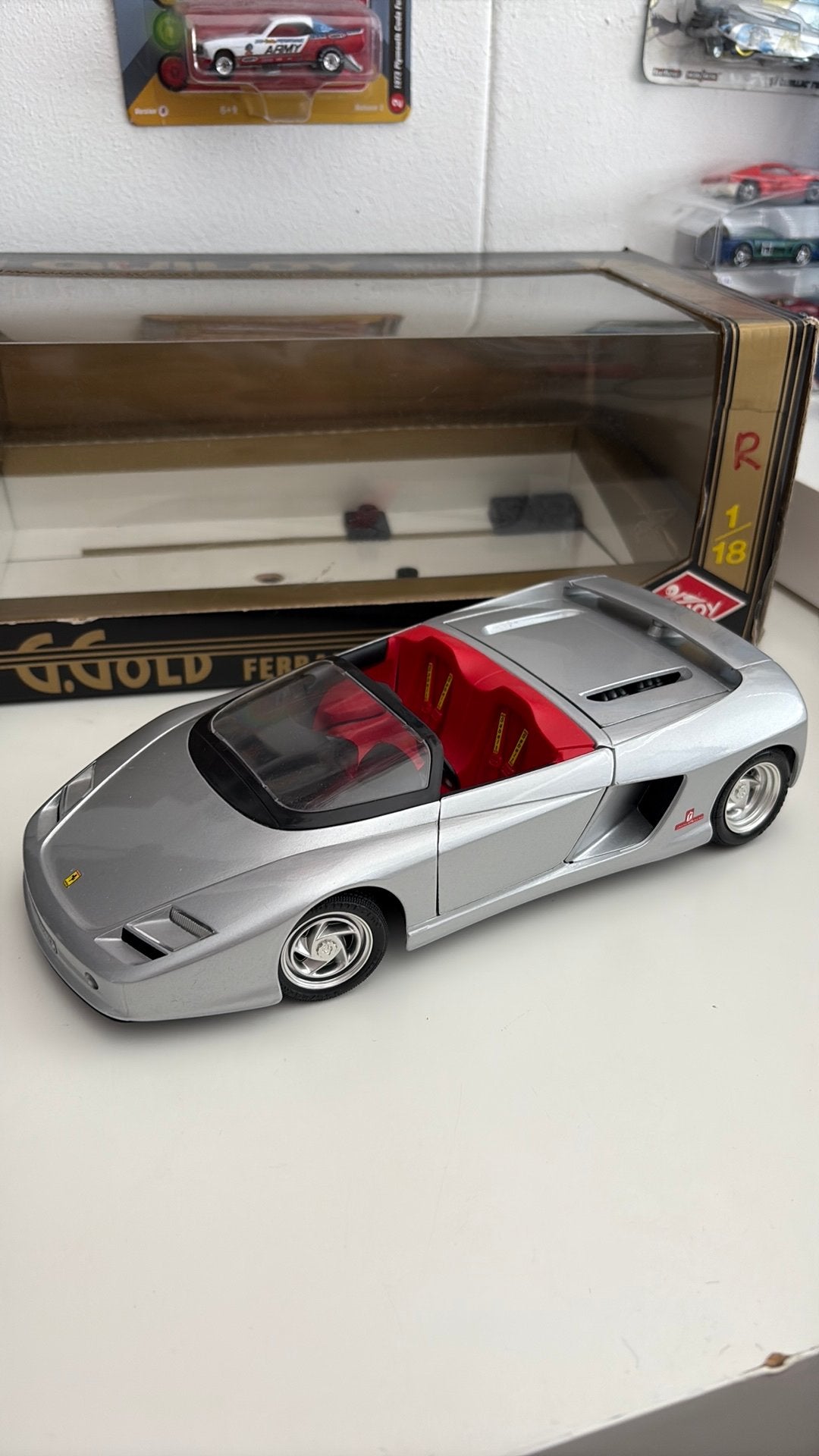 Guiloy Ferrari Mythos 1/18, Ophalen of Verzenden, Nieuw, Auto, Overige merken