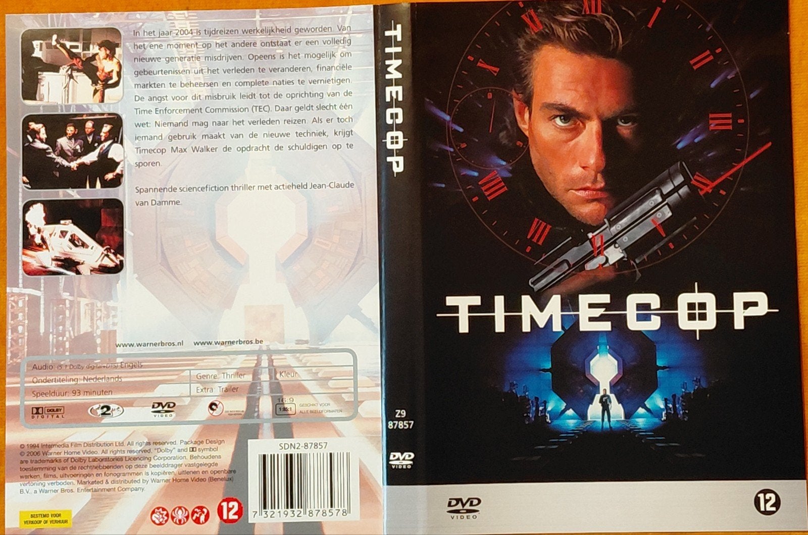 Timecop (1994)- Jean-Claude Van Damme actiethriller, Nederlands, Actiethriller, Ophalen of Verzenden, Vanaf 12 jaar