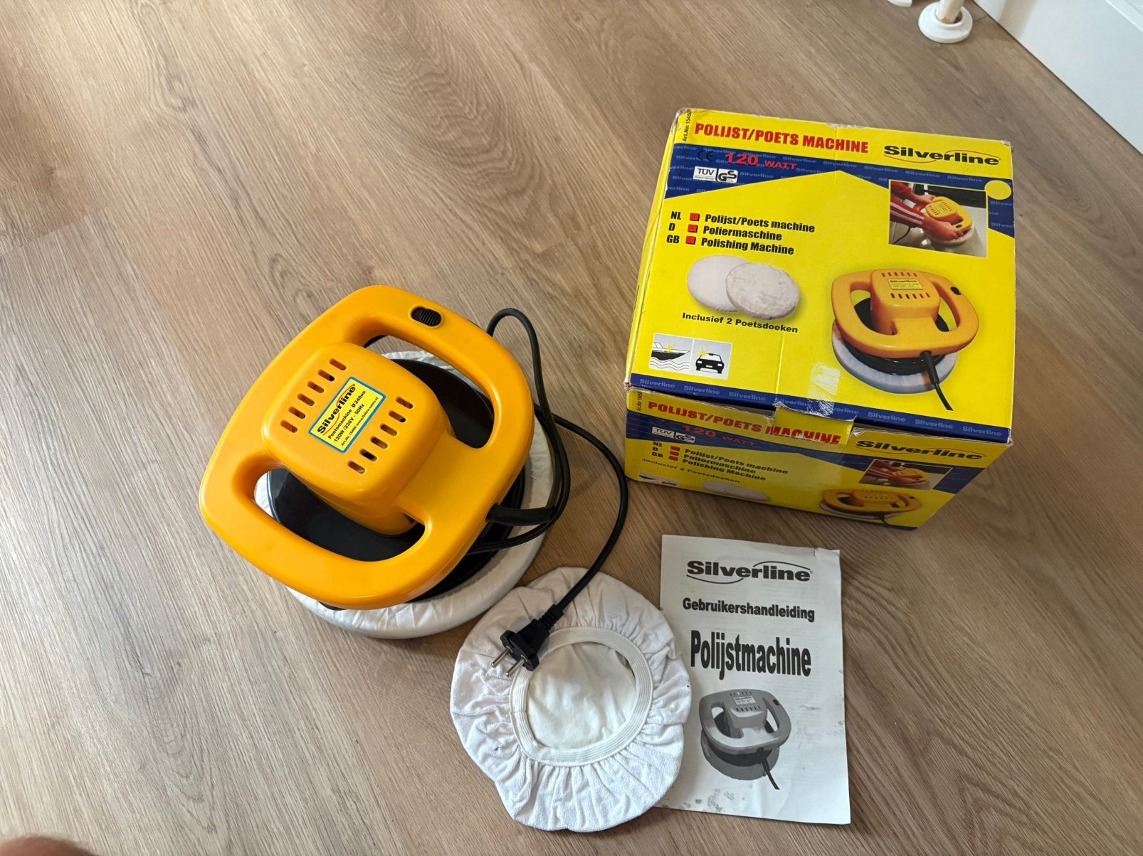 Silverline poets/polijstmachine 220v als nieuw en compleet, Ophalen of Verzenden, Zo goed als nieuw