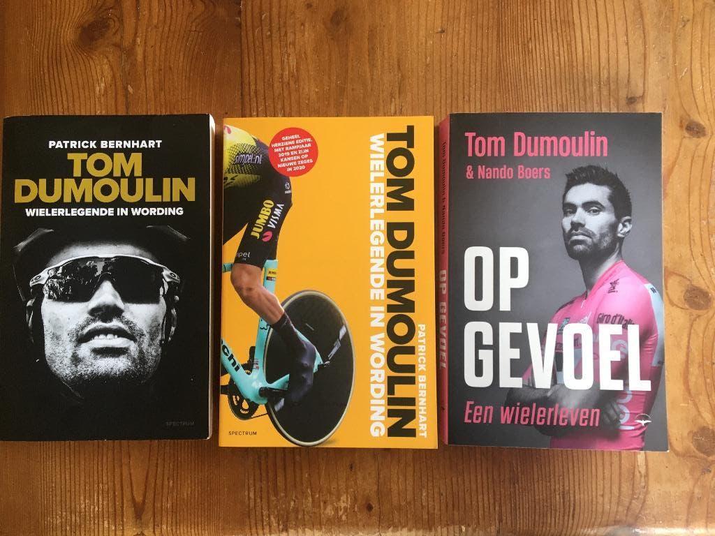 wielerboeken- Tom Dumoulin ( 3 stuks ), Ophalen of Verzenden, Zo goed als nieuw, Lopen en Fietsen