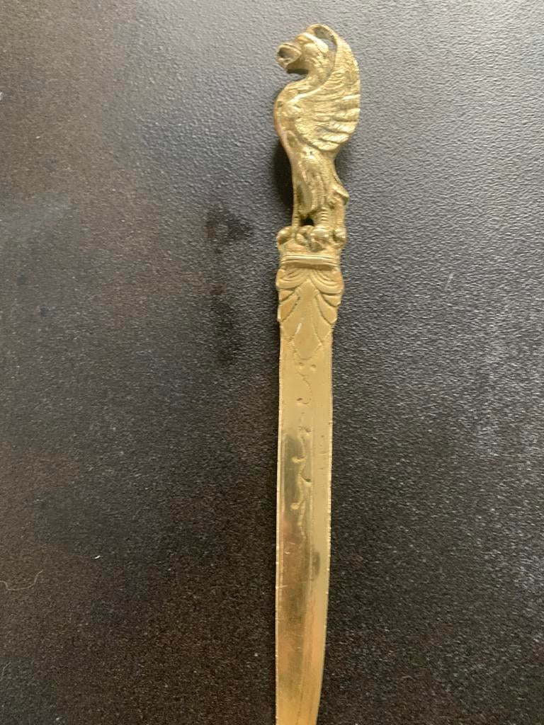brievenopener messing, Ophalen of Verzenden