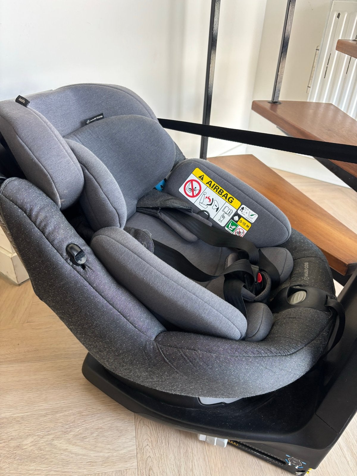 Maxi Cosi AxissFix autostoel met verkleiner vanaf 0 maanden, Kinderen en Baby's, Ophalen, Gebruikt, 0 t/m 18 kg, Verstelbare rugleuning