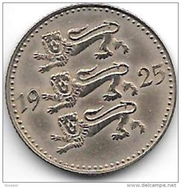 Estonia 3 marka 1925 km 2a xf+ catalog val 65,00$, Verzenden, Overige landen, Losse munt
