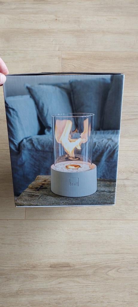 Sfeermaker, Leeff Stone Fire 'Grey' bio-ethanol tafelhaard, Witgoed en Apparatuur, Fonduesets, Ophalen of Verzenden, Nieuw, Gas