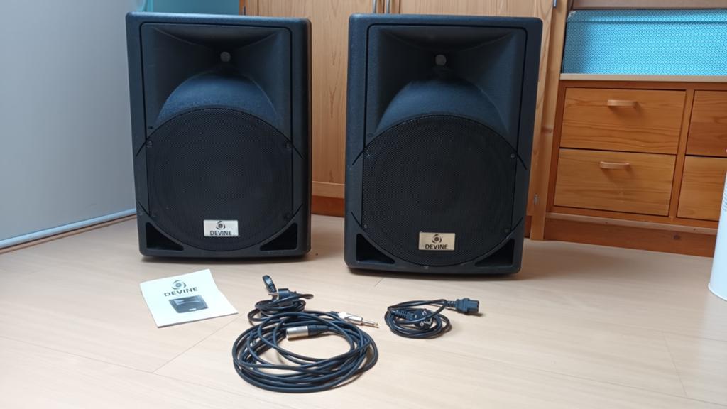 Set van twee Devine Artis 12A Actieve Luidsprekers, Gebruikt, Overige typen, 120 watt of meer, Ophalen