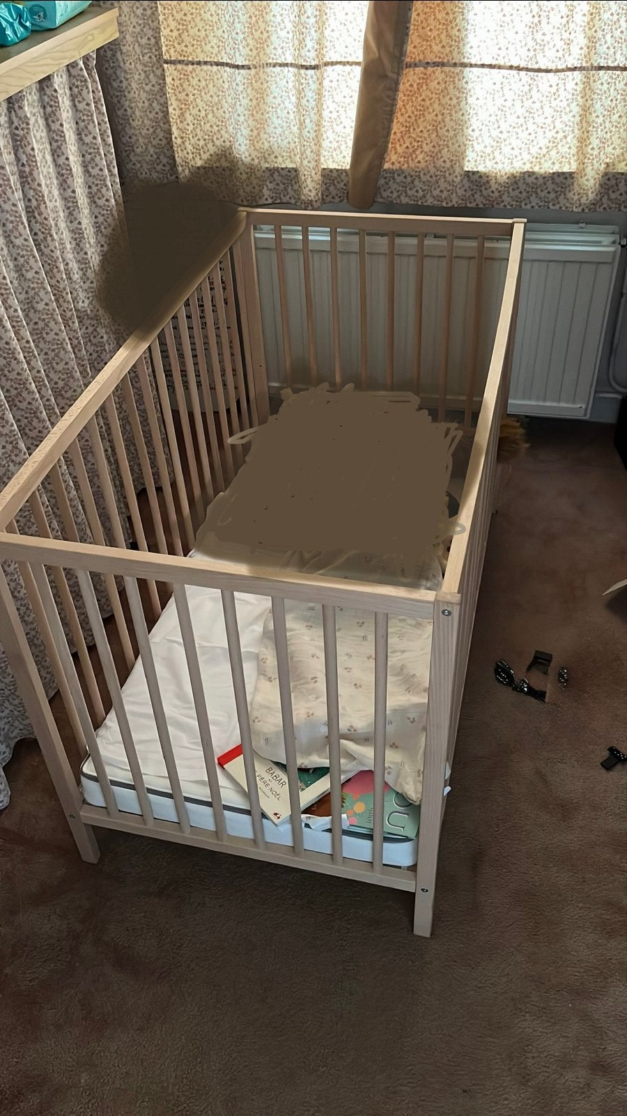 Houten Ledikant met Matras, Ikea Gulliver, Ophalen, Gebruikt, Ledikant