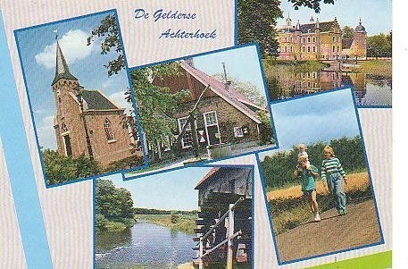 Ansichtkaart 	Achterhoek	5-luik, Verzenden, 1980 tot heden, Gelopen, Gelderland