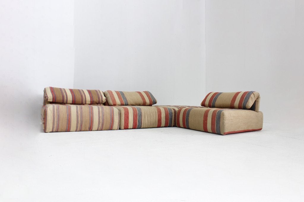 Vintage Roche Bobois Voyage Immobile modulaire sofa, Huis en Inrichting, Gebruikt, Vintage, Ophalen of Verzenden, Rechte bank