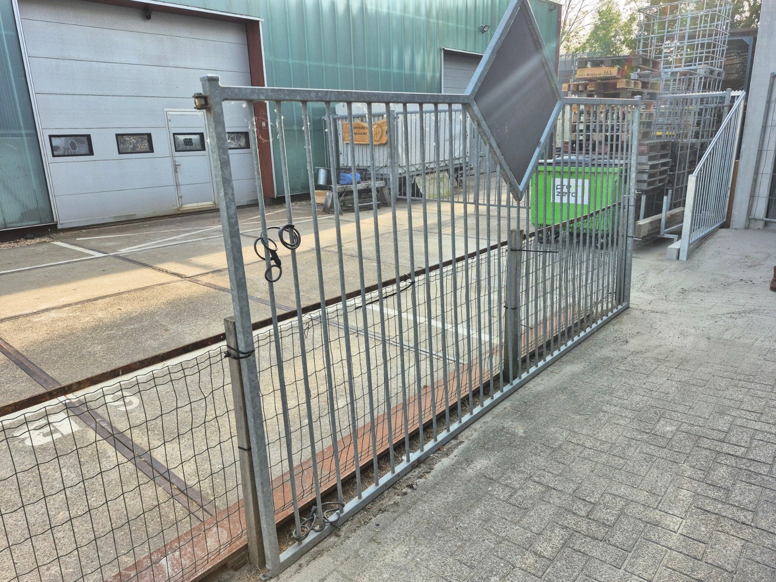 Gegalvaniseerd hek, Tuin en Terras, Tuinhekken en Hekwerk, Ophalen of Verzenden, IJzer