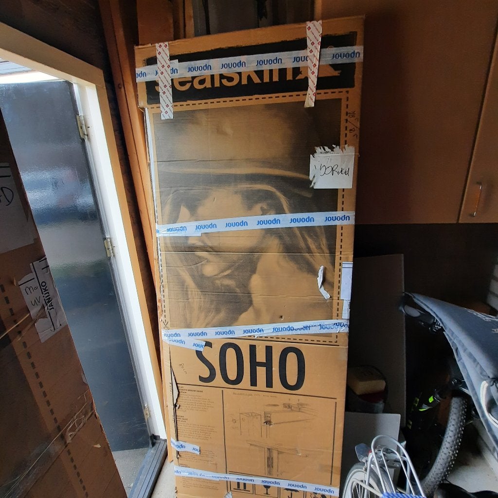 Douchedeur sealskin soho, Ophalen, Nieuw, Glas, Douche