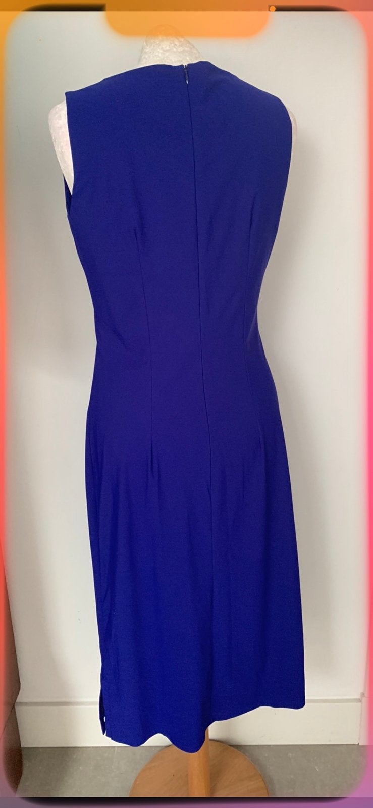 LaDress Gloria XS oranje of blauw Jurk Travelstof ZGAN, Kleding | Dames, Zwart, Ophalen of Verzenden, Zo goed als nieuw, Knielengte