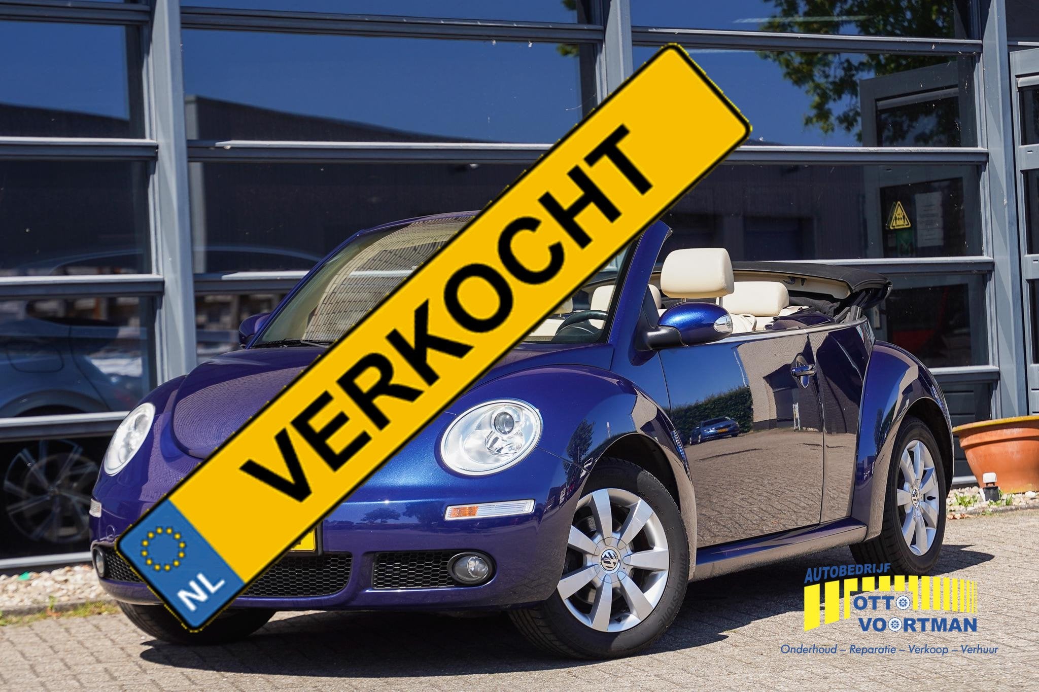 Volkswagen New Beetle Cabriolet 1.6 Highline Leder|Elek.Kap|, Gebruikt, Beetle (Kever), 4 cilinders, Handgeschakeld