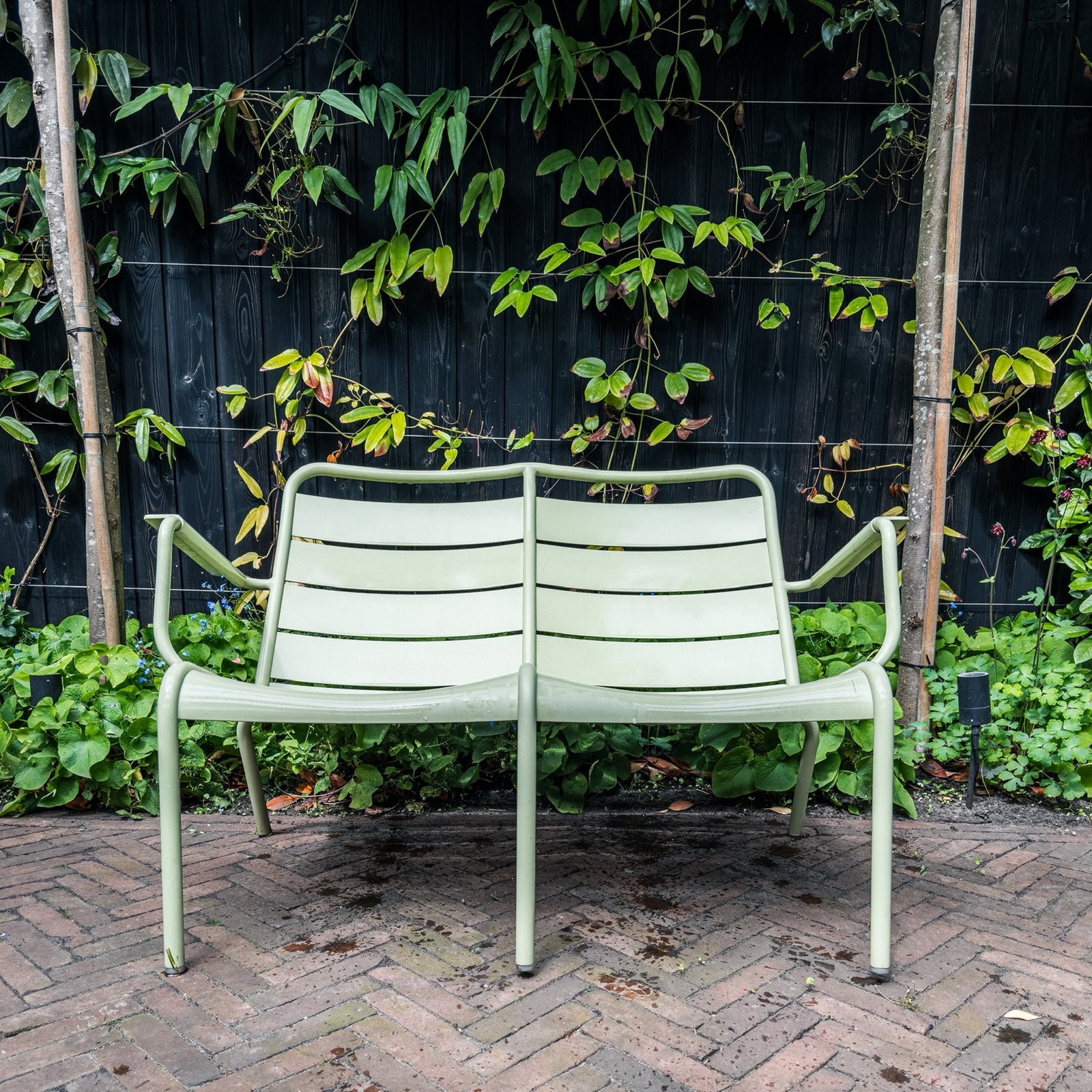 Fermob Luxembourg Lounge Duo Low Tuinbank Willow Green, Ophalen, Aluminium