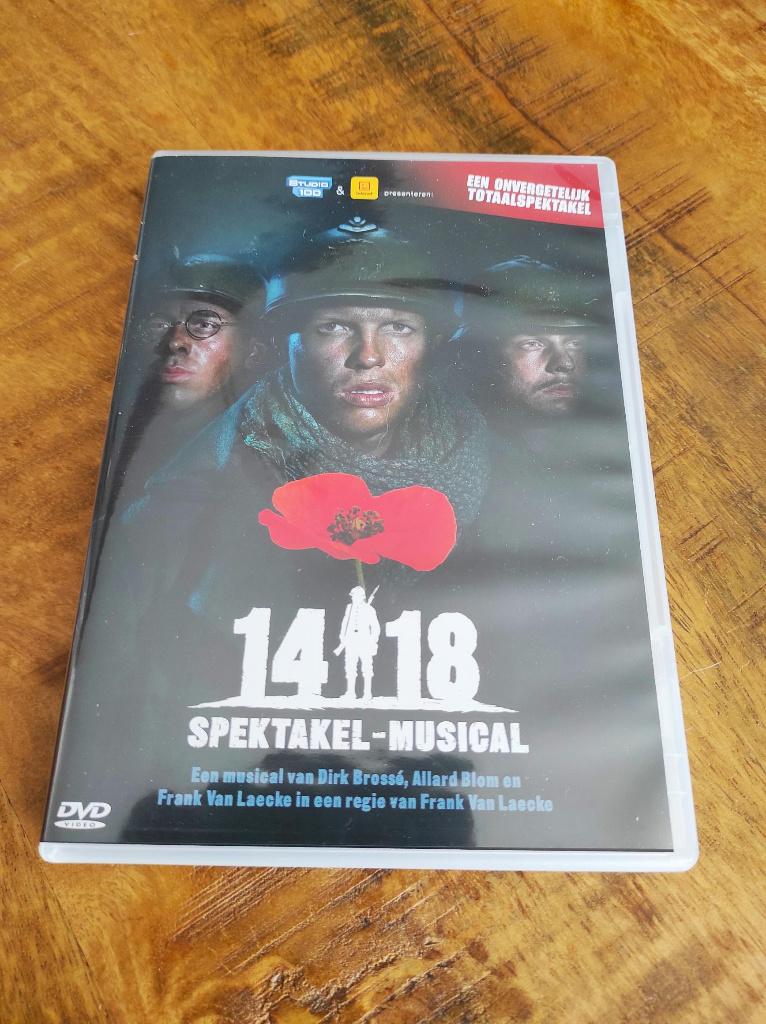 DVD spektakel musical 14-18 van studio 100, Cd's en Dvd's, Muziek, Verzenden, Alle leeftijden, Zo goed als nieuw