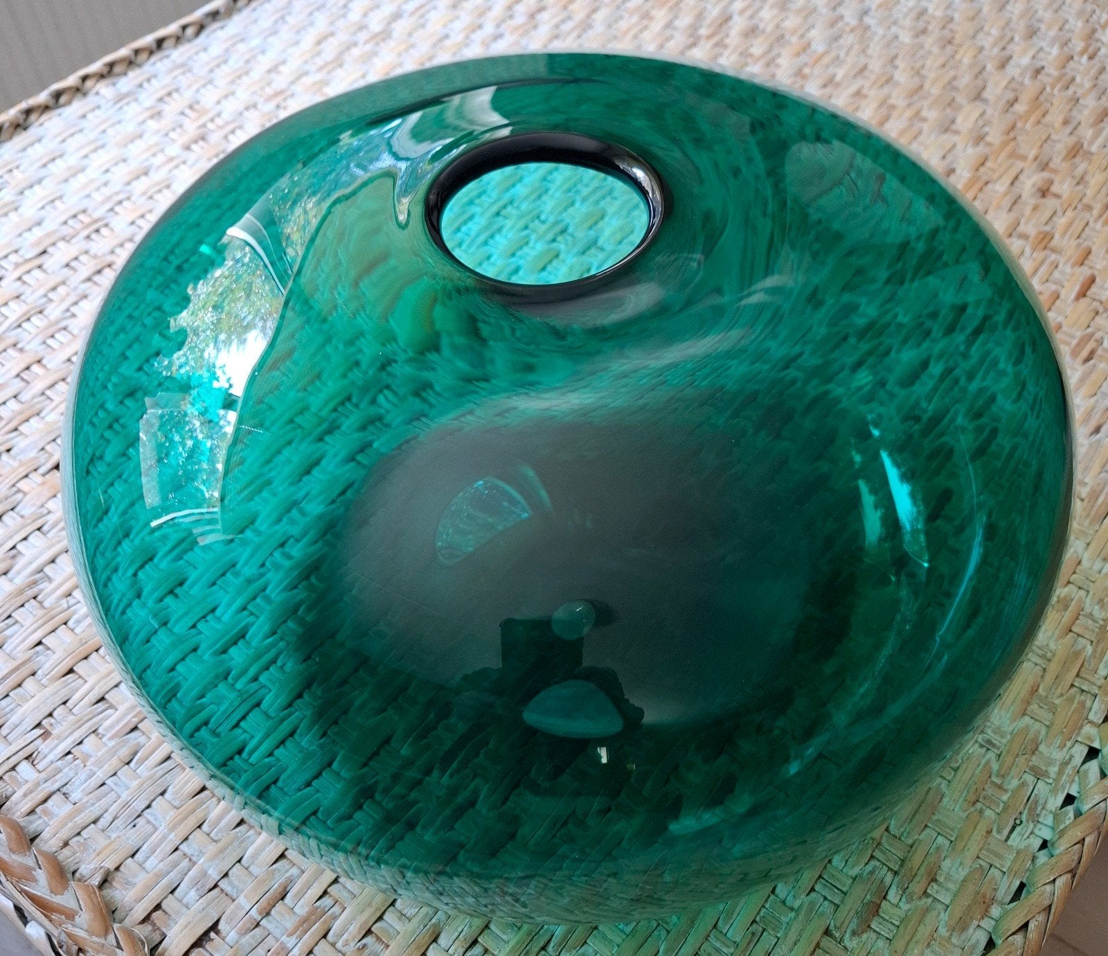 Prachtige groene vintage Ikea Stockholm vaas, Ophalen