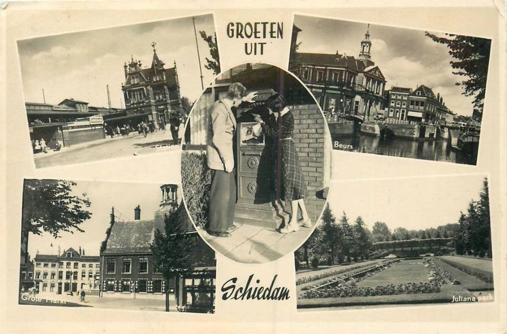 388-508-033 Schiedam, Verzenden, Voor 1920, Zuid-Holland