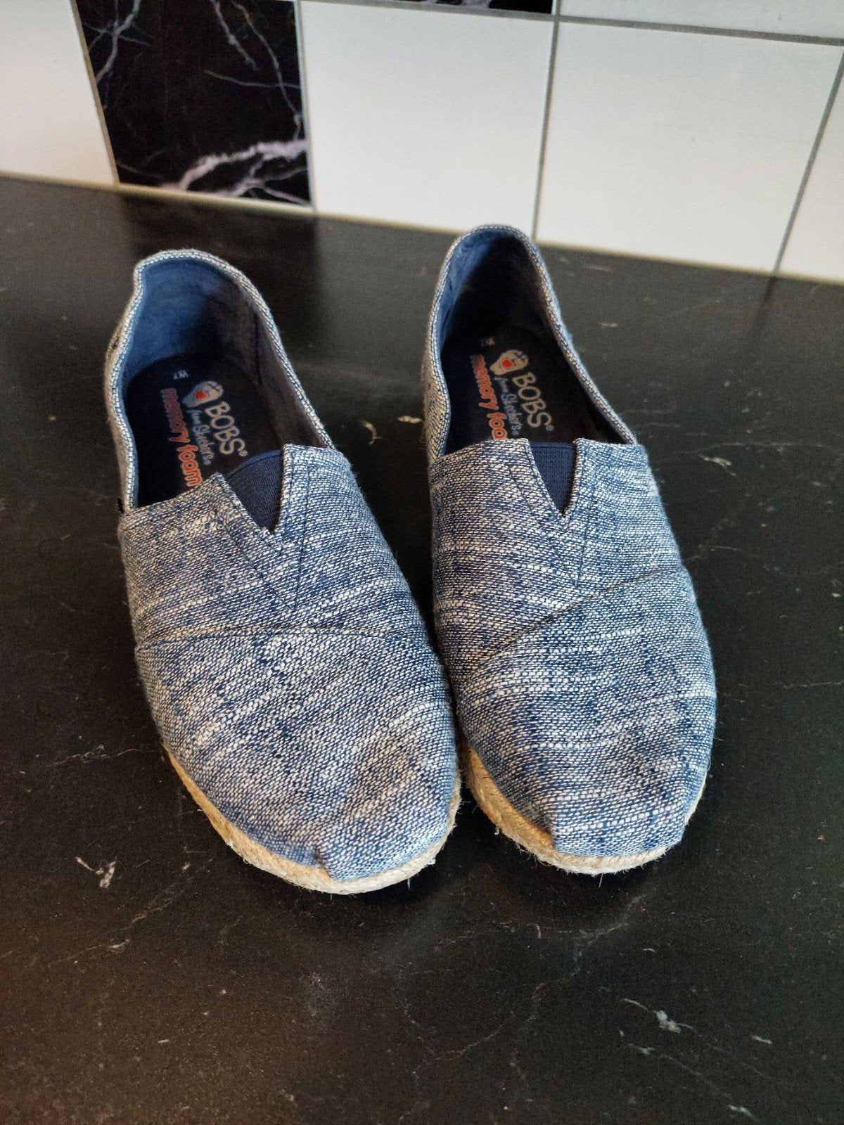 Nieuwe Skechers Bob's spijkerstof 37, Skechers, Blauw, Instappers, Nieuw